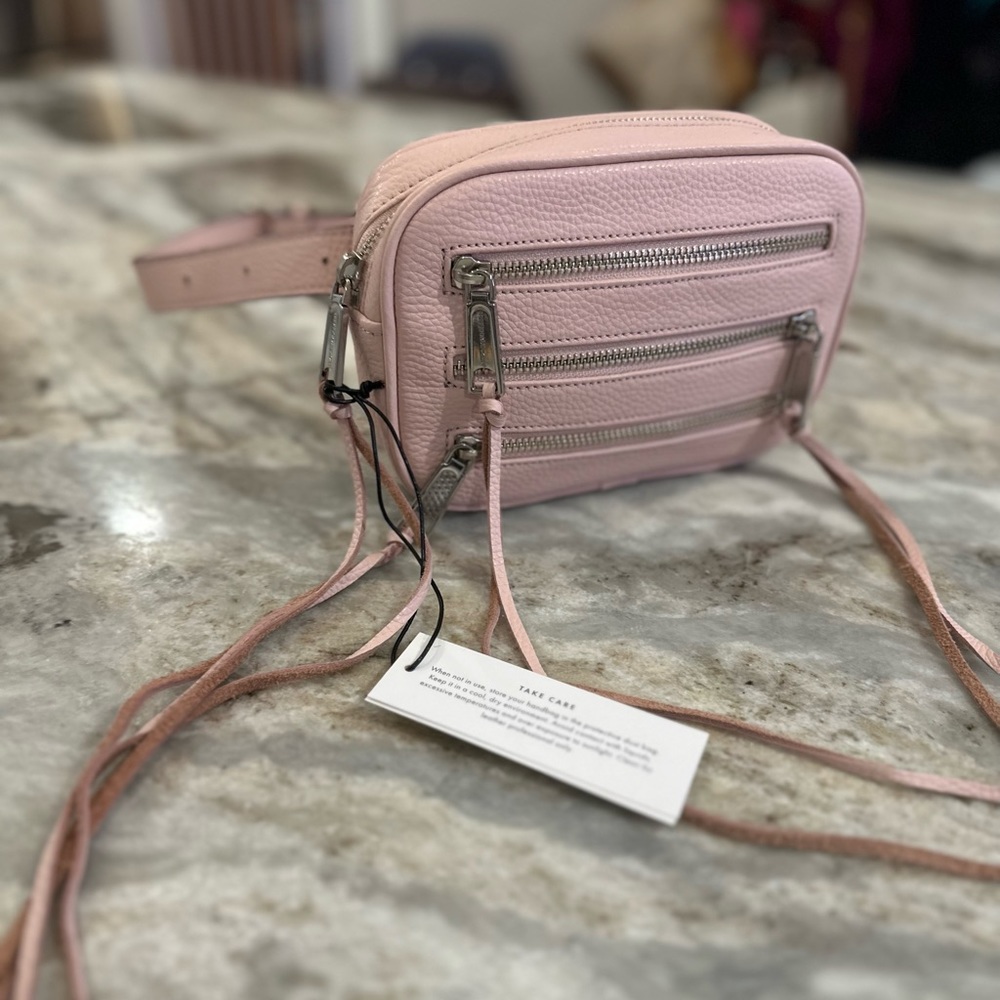Beautiful NWT pink leather Rebecca Minkoff belt bag